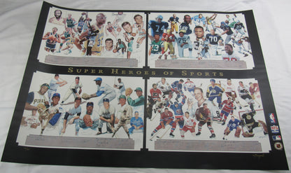 Duke Snider Don Maynard Kareem Abdul-Jabbar Mike Bossy +56 Signed Auto Super Heros of Sports Signed 43x28 Photo Limited Edition #145/400 w/ COA