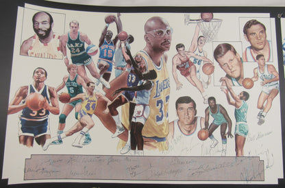 Duke Snider Don Maynard Kareem Abdul-Jabbar Mike Bossy +56 Signed Auto Super Heros of Sports Signed 43x28 Photo Limited Edition #145/400 w/ COA