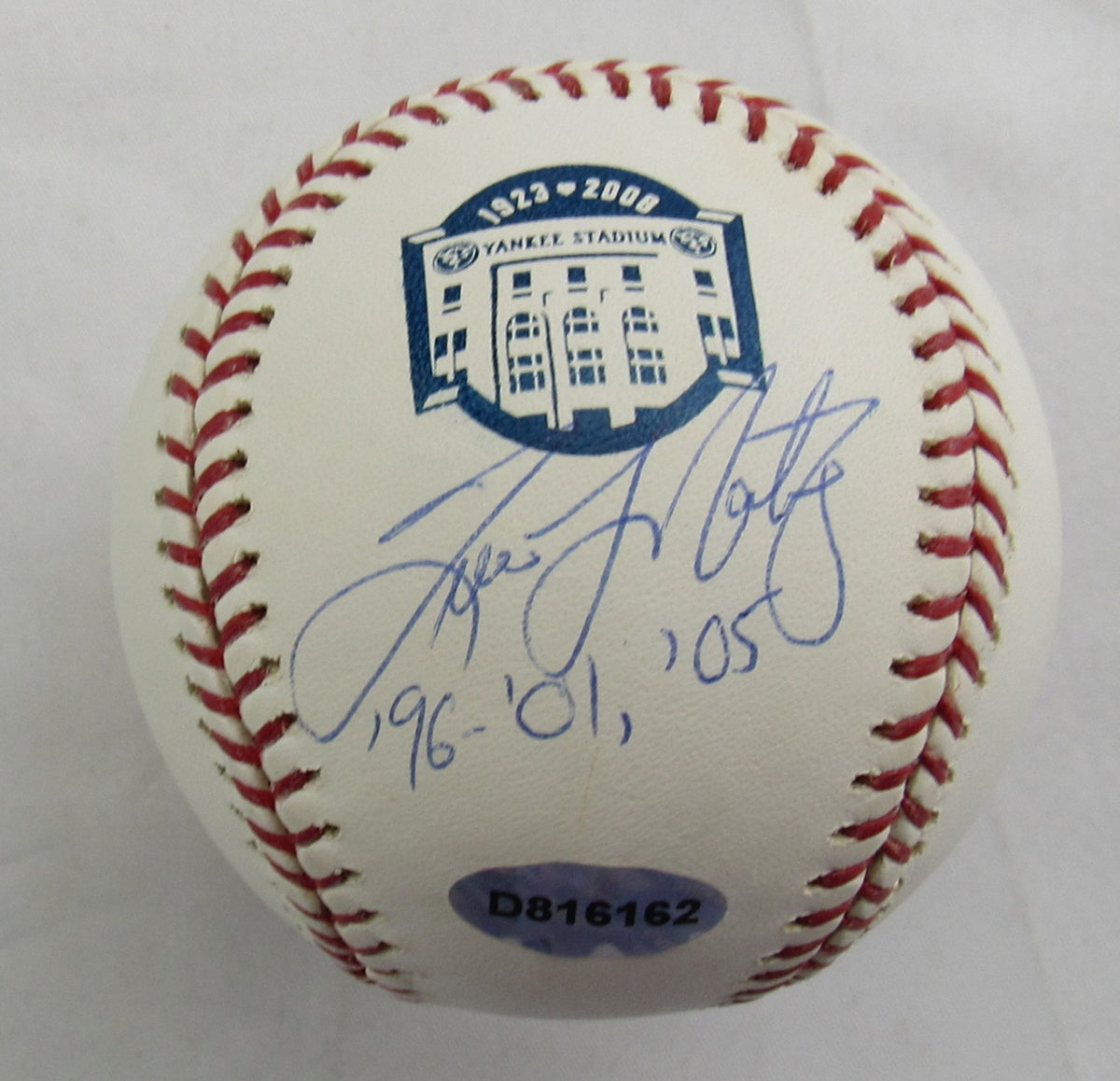 Tino Martinez Signed Auto Rawlings Baseball MLB BB930055