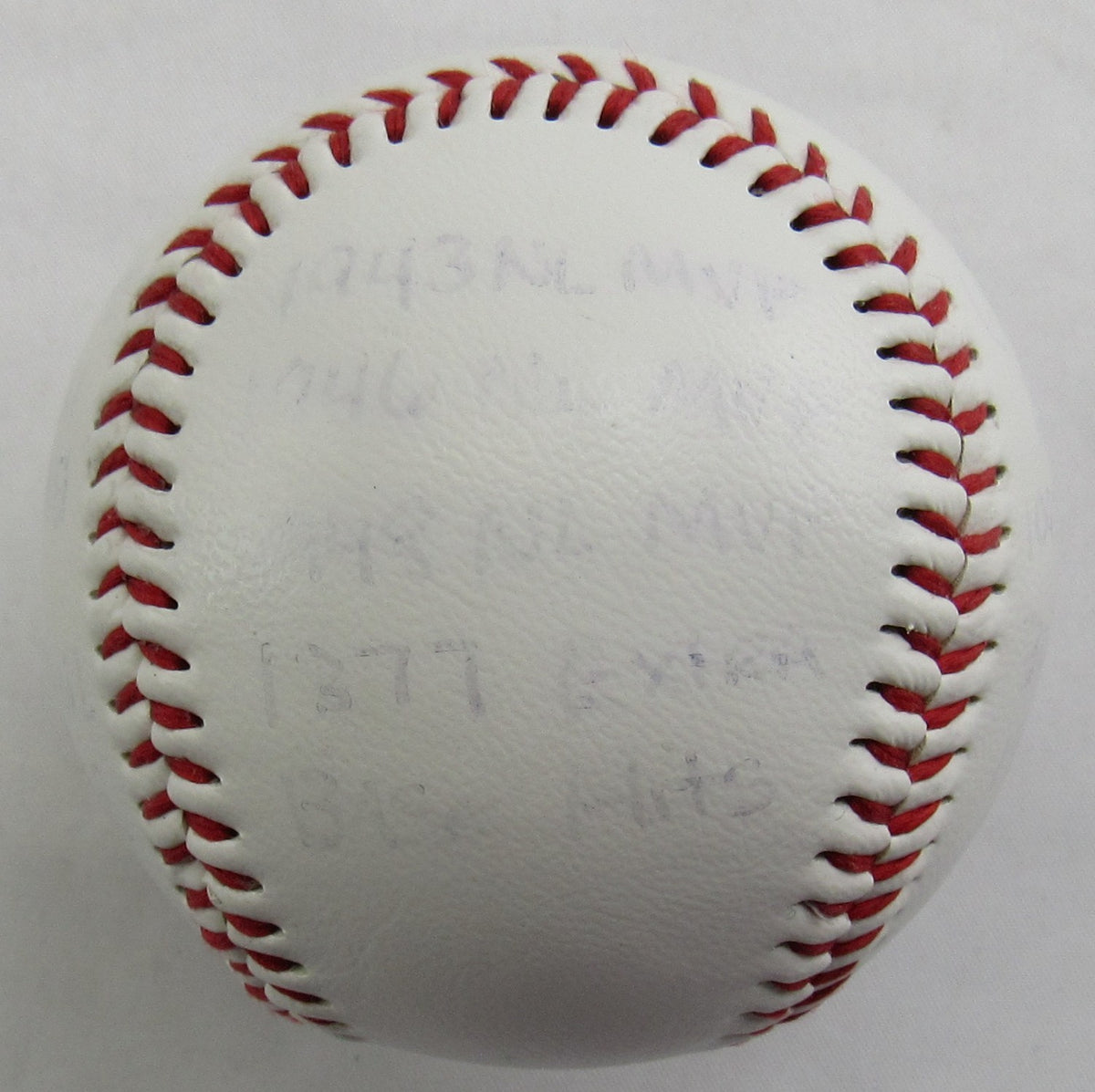 Stan Musial Stat Baseball Signed Auto Rawlings Baseball