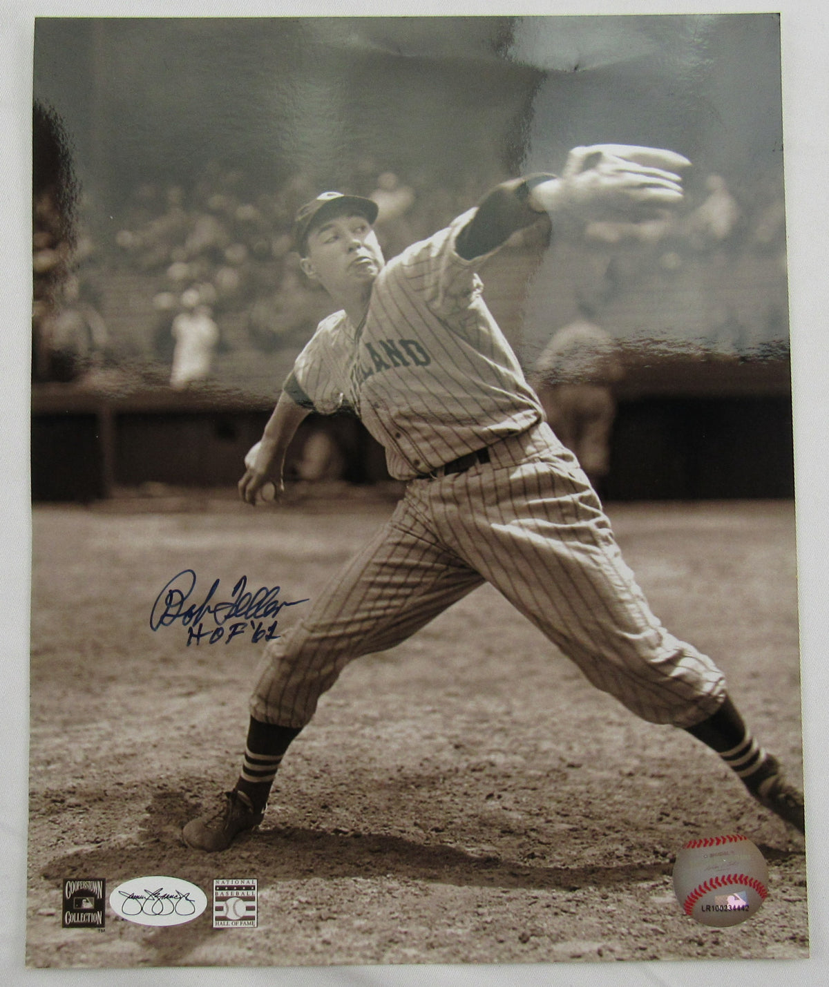 Bob Feller Signed Auto 8x10 Photo JSA Authenticated