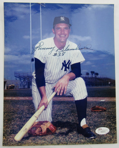 Johnny Blanchard Signed Auto 8x10 Photo JSA H25414