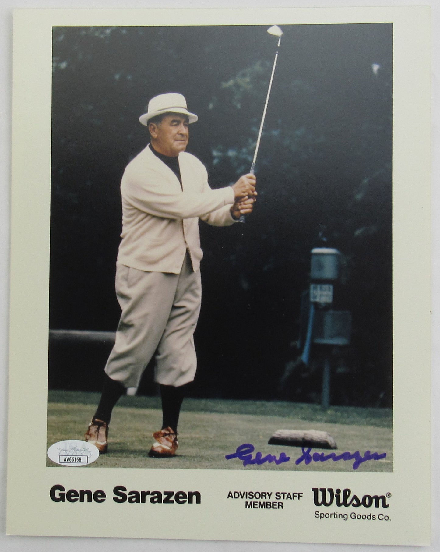 Gene Sarazen Signed Auto Autograph 8x10 Photo JSA AV66168