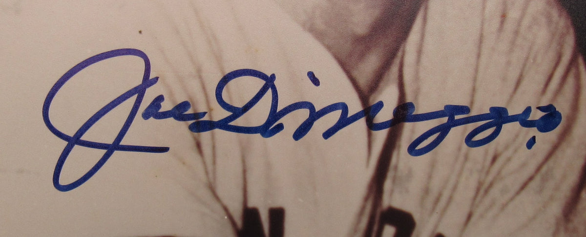 Joe DiMaggio Signed 11x14 Photo JSA LOA ZZ85318
