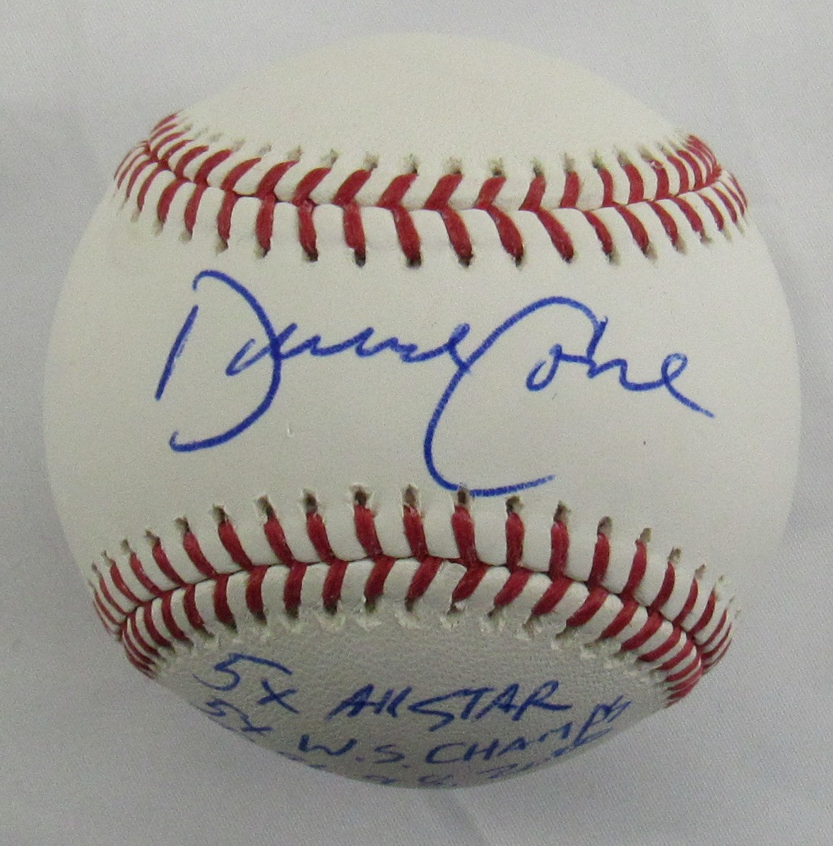 David Cone Signed 5x Stat Ball Auto Rawlings Baseball JSA WIT989229