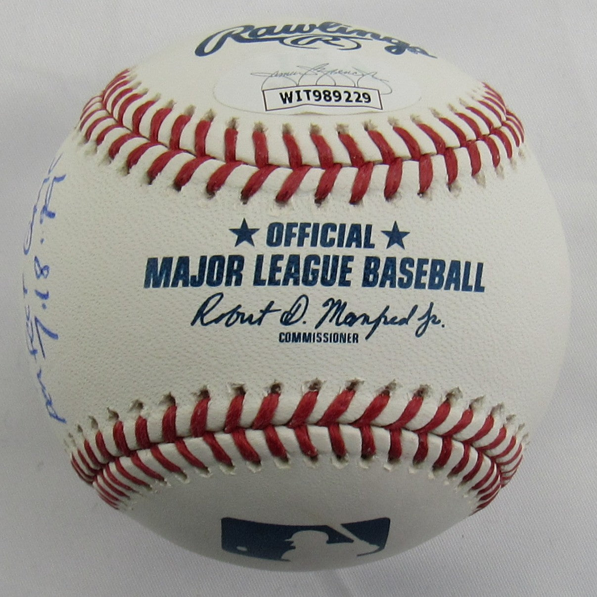 David Cone Signed 5x Stat Ball Auto Rawlings Baseball JSA WIT989229
