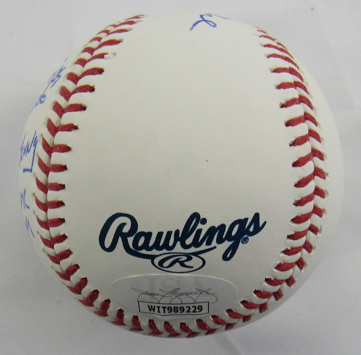 David Cone Signed 5x Stat Ball Auto Rawlings Baseball JSA WIT989229