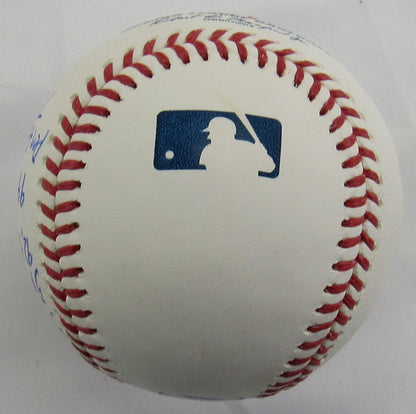David Cone Signed 5x Stat Ball Auto Rawlings Baseball JSA WIT989229
