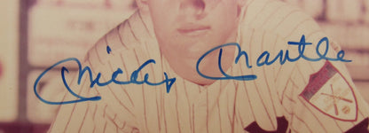 Mickey Mantle Signed 8x10 Photo JSA LOA ZZ85322