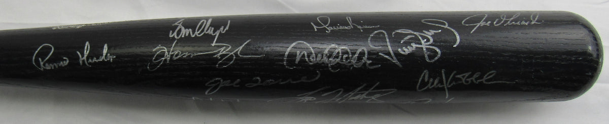 1998 World Series Yankees Derek Jeter Multi Signed Rawlings Baseball Bat JSA LOA ZZ85326 - 25 Signatures
