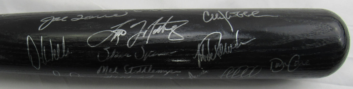 1998 World Series Yankees Derek Jeter Multi Signed Rawlings Baseball Bat JSA LOA ZZ85326 - 25 Signatures