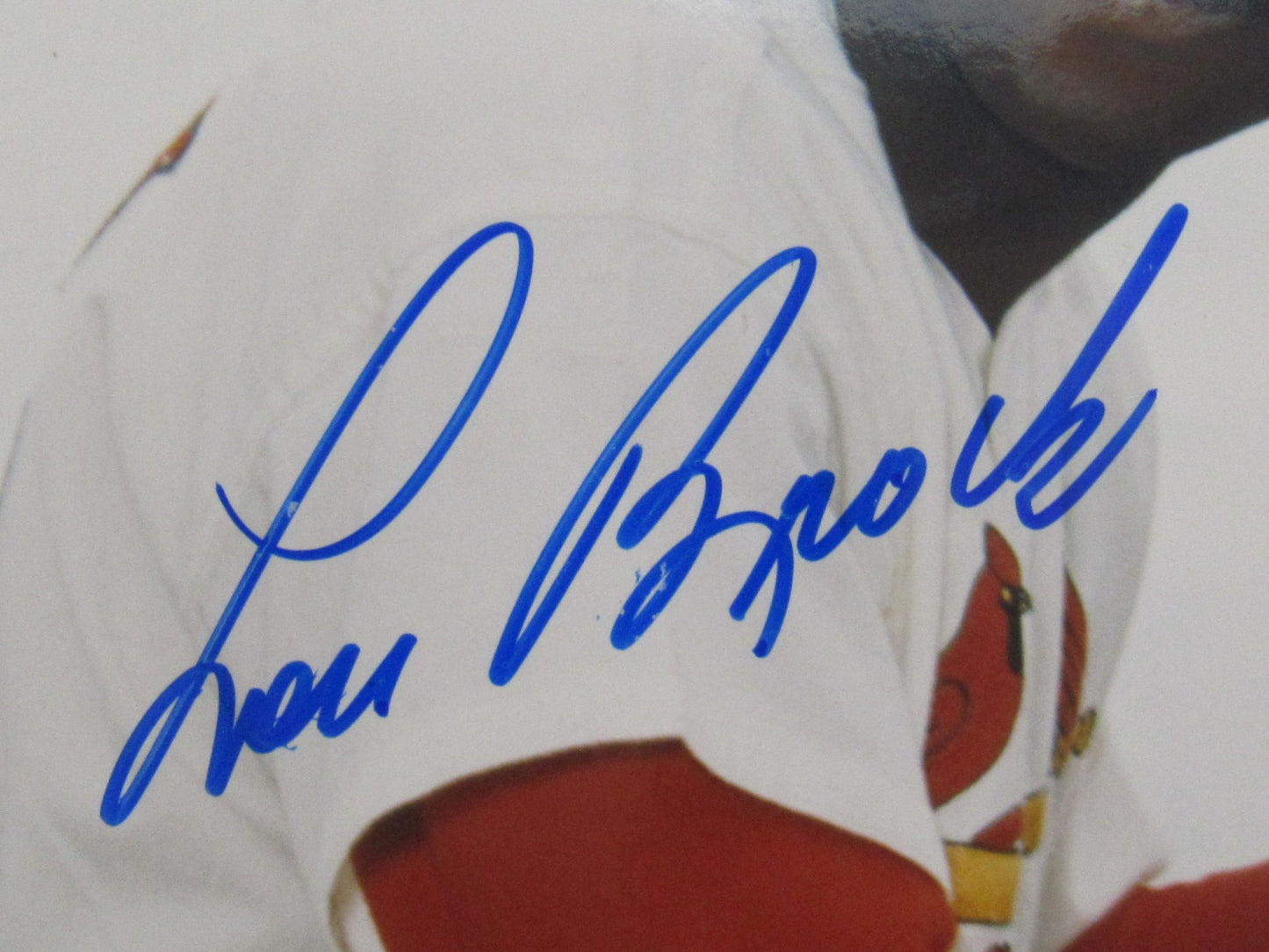 Lou Brock Signed Auto Autograph 8x10 Photo JSA AV66153