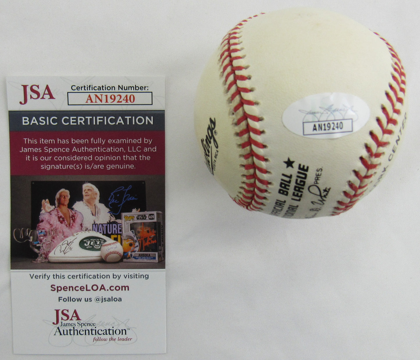 Stan Musial Signed Auto Autograph Rawlings Baseball JSA AN19240