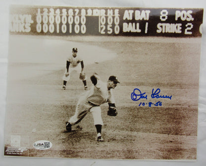 Don Larsen Signed Auto 8x10 Photo JSA CM07402