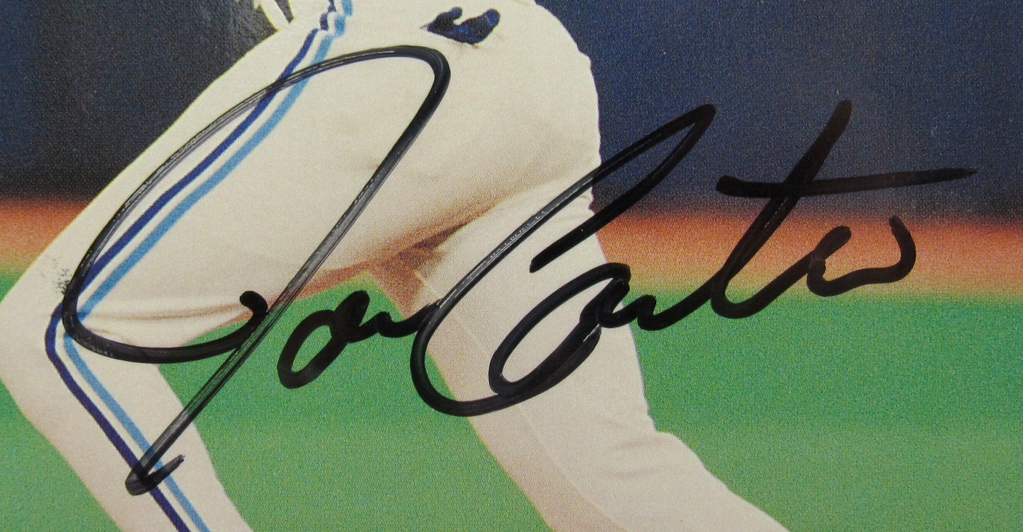 Joe Carter Signed 4x6 Photo Postcard