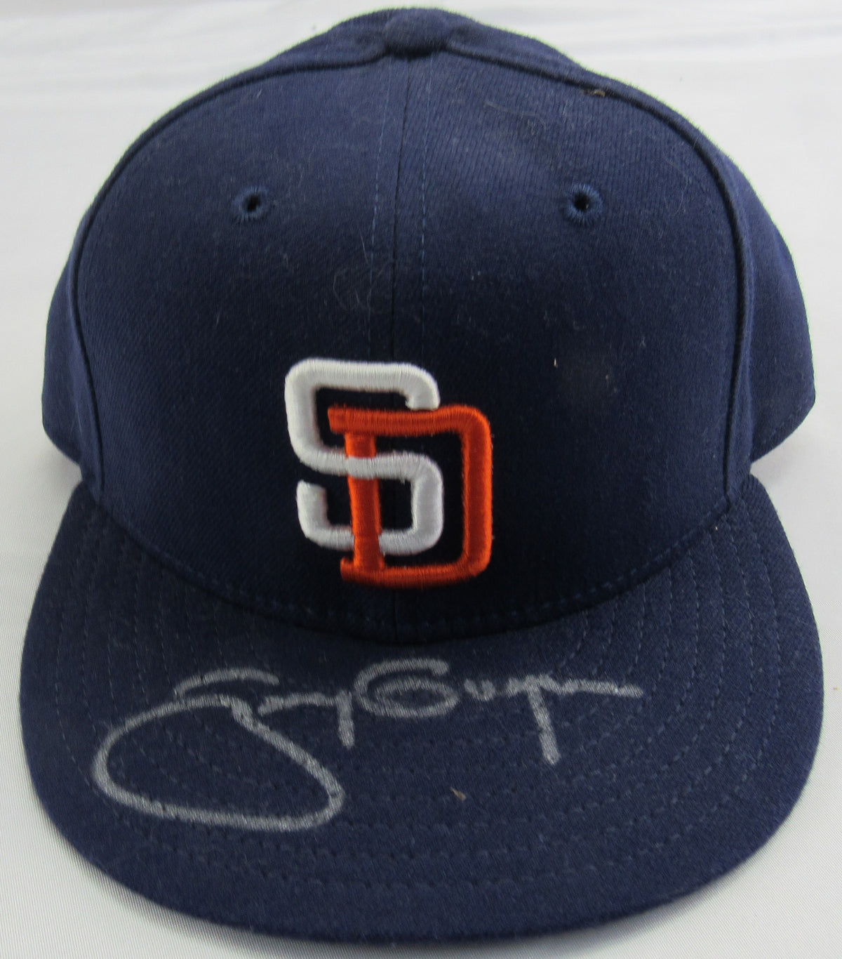 Tony Gwynn Signed Auto Baseball Hat Fleer Hologram