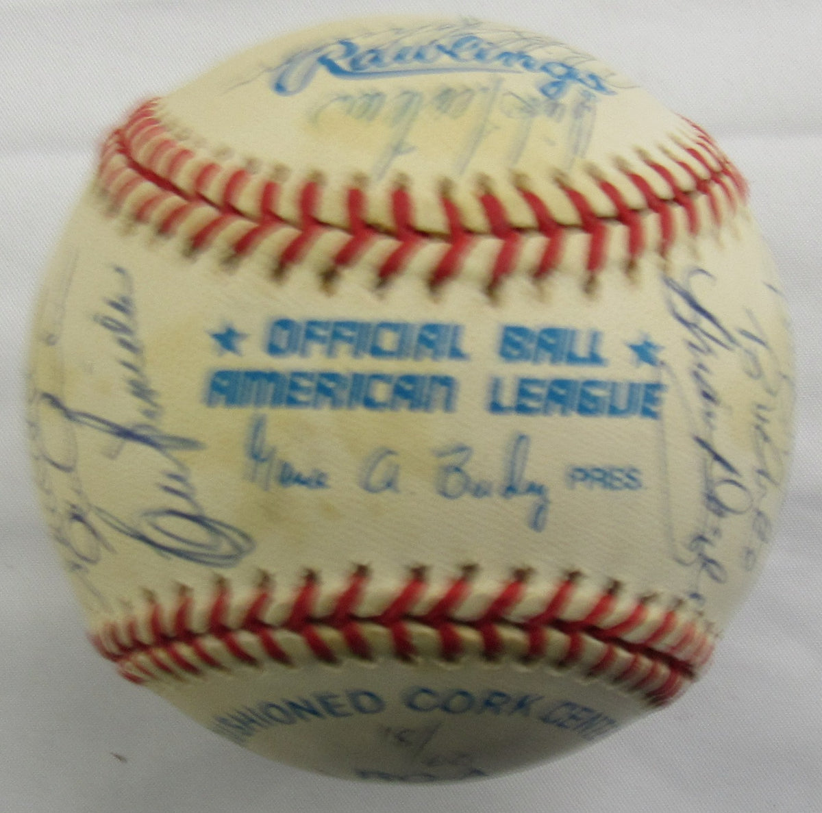 1978 World Series Yankees Signed Auto Rawlings Baseball Reggie Jackson Goose Gossage Catfish Hunter +17 JSA LOA YY51964