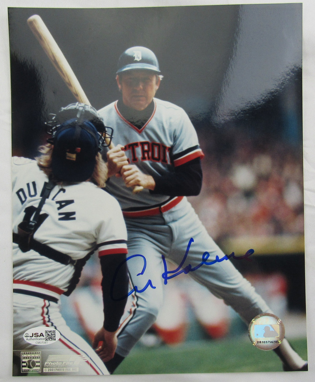 Al Kaline Signed Auto 8x10 Photo JSA CM07381