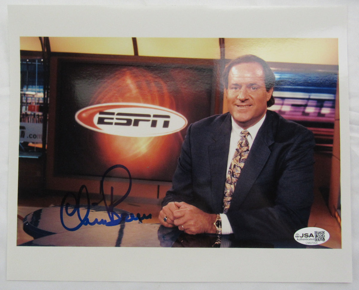 Chris Berman Signed Auto 8x10 Photo JSA CM07364