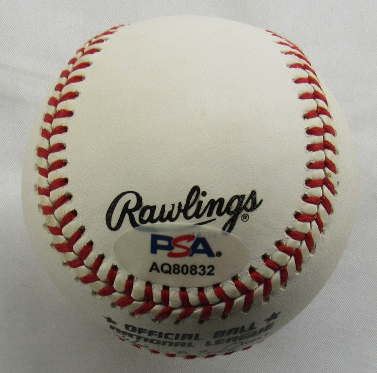 Hank Aaron Signed Auto Rawlings Baseball PSA AQ80832