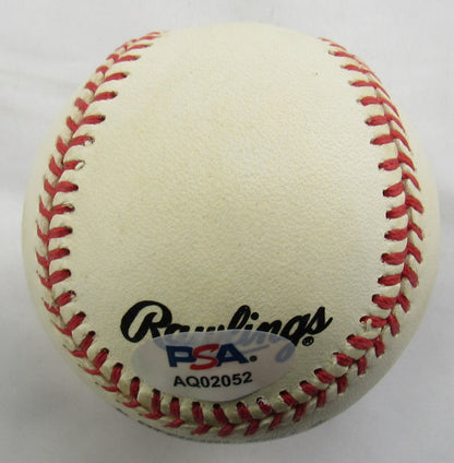 Hank Aaron Signed Auto Rawlings Baseball PSA AQ02052