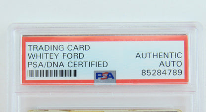 1966 Topps Whitey Ford Signed Auto Autograph Card PSA/DNA Encapsulated