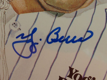 1981 Perez Yogi Berra Signed Auto Autograph Steele HOF Postcard #4849/10000 PSA/DNA Encapsulated