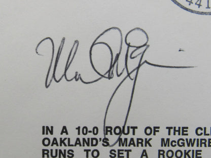 Mark McGwire Signed Auto Envelope JSA CM07356