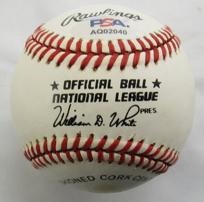 Willie Mays Signed Auto Rawlings Baseball PSA AQ02040