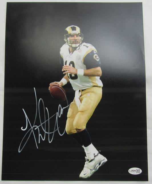 Kurt Warner Signed Auto 11x14 Photo JSA CM07408