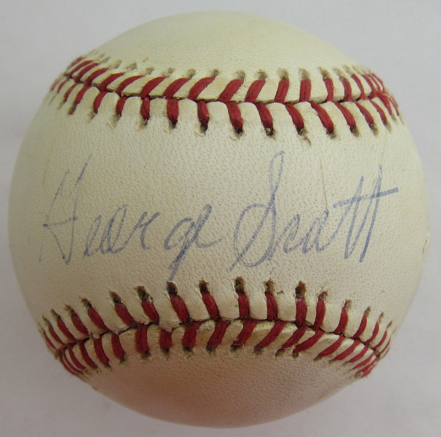 George Scott Signed Auto Autograph Rawlings Baseball B88