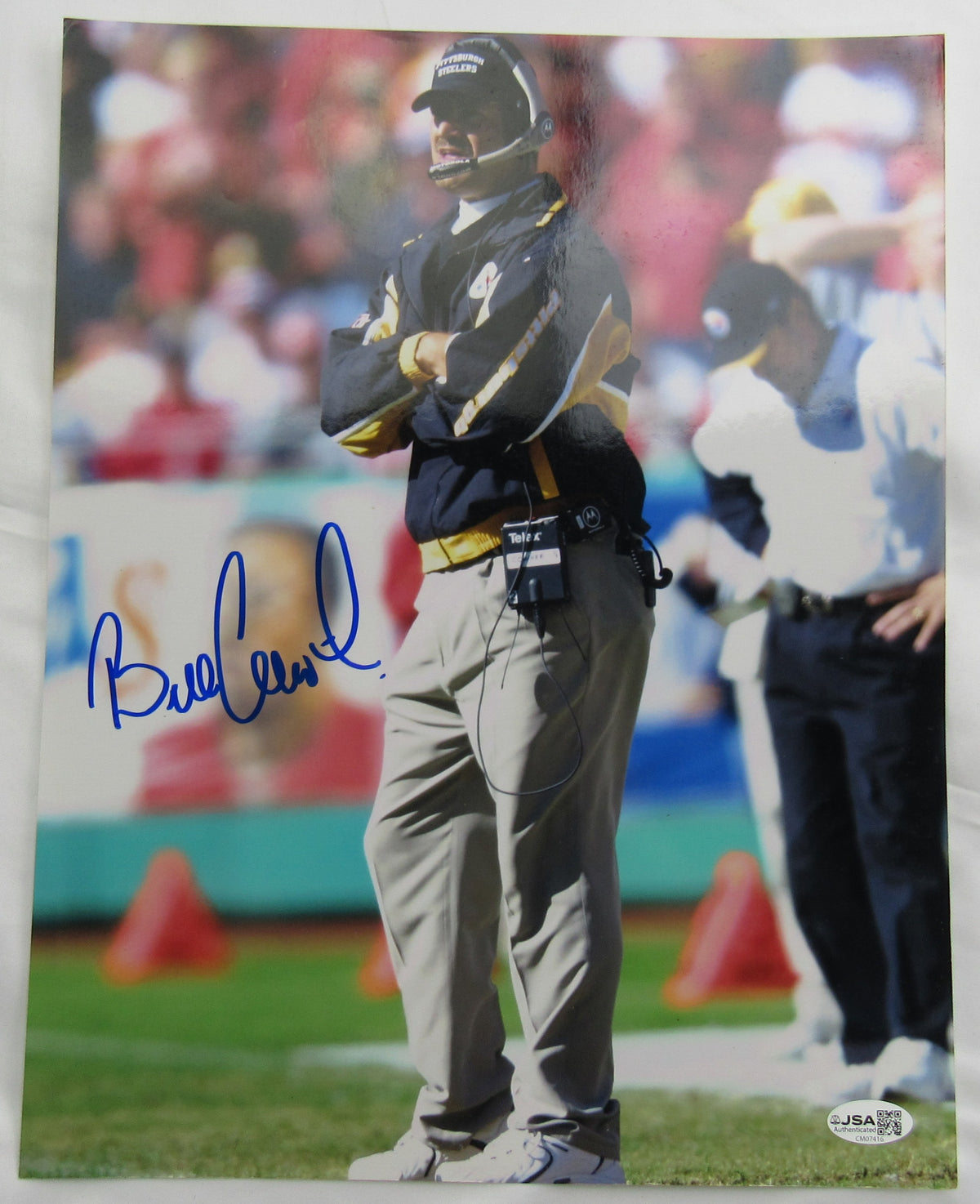 Bill Cowher Signed Auto 11x14 Photo JSA CM07416