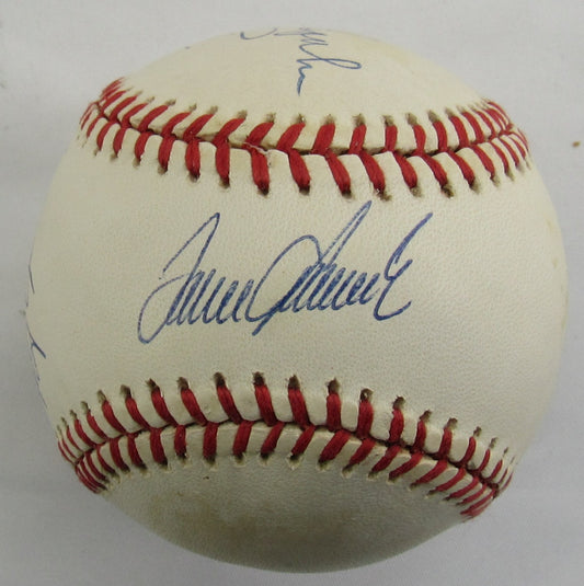 300 Win Club Pitchers Signed Auto Rawlings Baseball JSA LOA ZZ75398 - 5 Pitchers