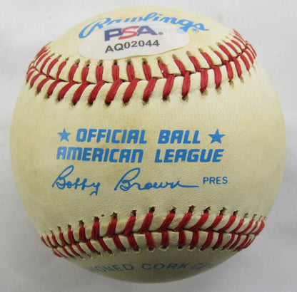 Lefty Gomez Signed Auto Rawlings Baseball PSA AQ02044