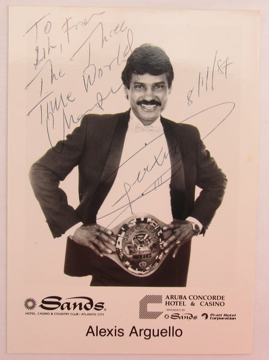 Alexis Arguello Signed Auto Autograph 5x7 Photo I