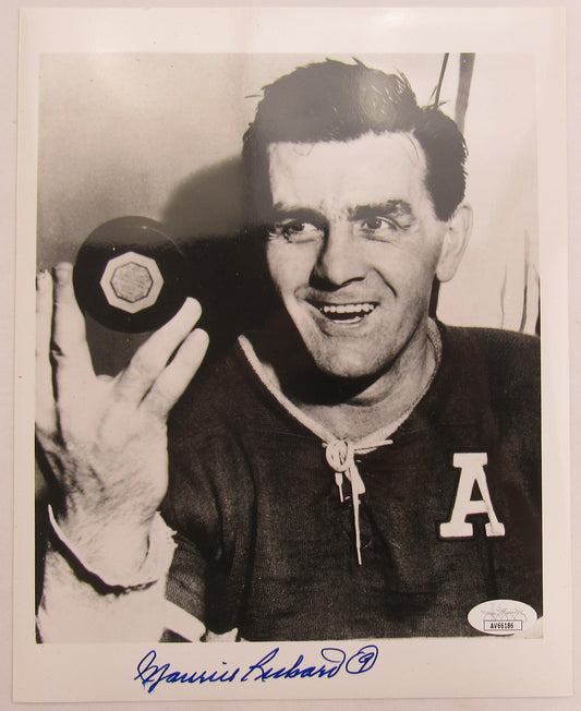 Maurice Richard Signed Auto Autograph 8x10 Photo JSA AV66186