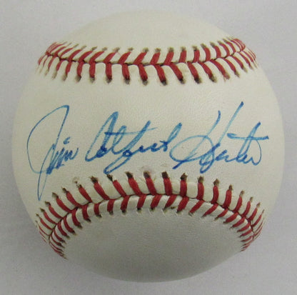 Jim Catfish Hunter Signed Auto Autograph Rawlings Baseball JSA AU84014