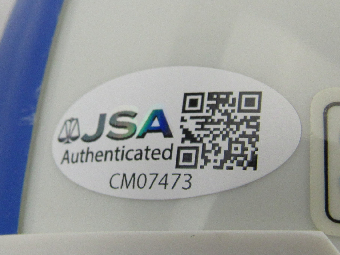 John Mackey Auto Colts Mini Helmet JSA CM07473