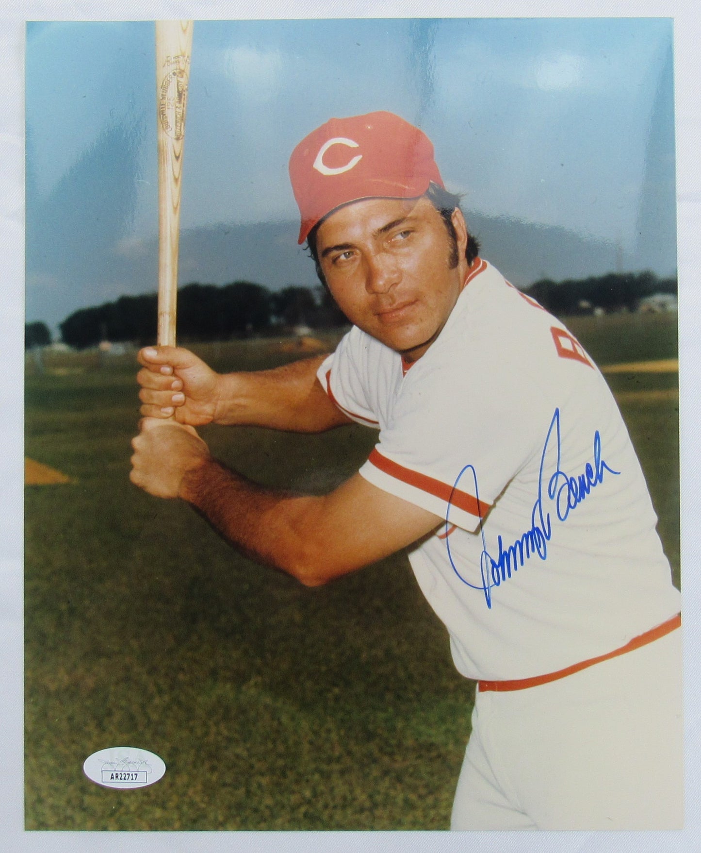 Johnny Bench Signed Auto Autograph 8x10 Photo JSA AR22717