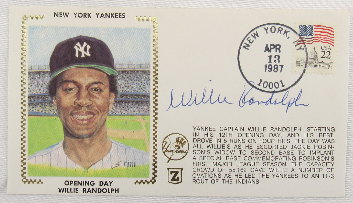 Willie Randolph Signed Envelope Zaso Cachet