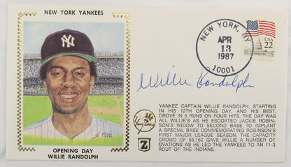 Willie Randolph Signed Envelope Zaso Cachet