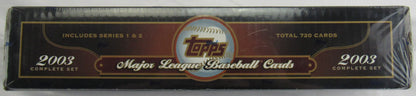 2003 Topps Complete Baseball Set 720 Total Cards Includes Series 1 & 2