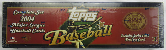 2004 Topps Complete Baseball Set 732 Total Cards Includes Series 1 & 2