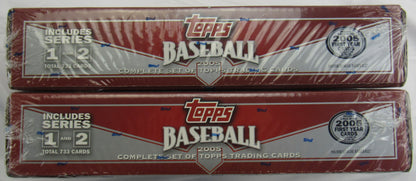 2005 Topps Complete Baseball Set 733 Total Cards Per Box Includes Series 1 & 2