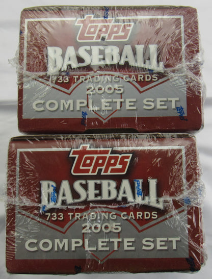 2005 Topps Complete Baseball Set 733 Total Cards Per Box Includes Series 1 & 2