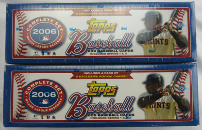 2006 Topps Complete Baseball Set 659 Total Cards Includes Series 1 & 2