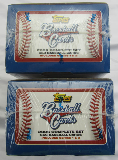 2006 Topps Complete Baseball Set 659 Total Cards Includes Series 1 & 2