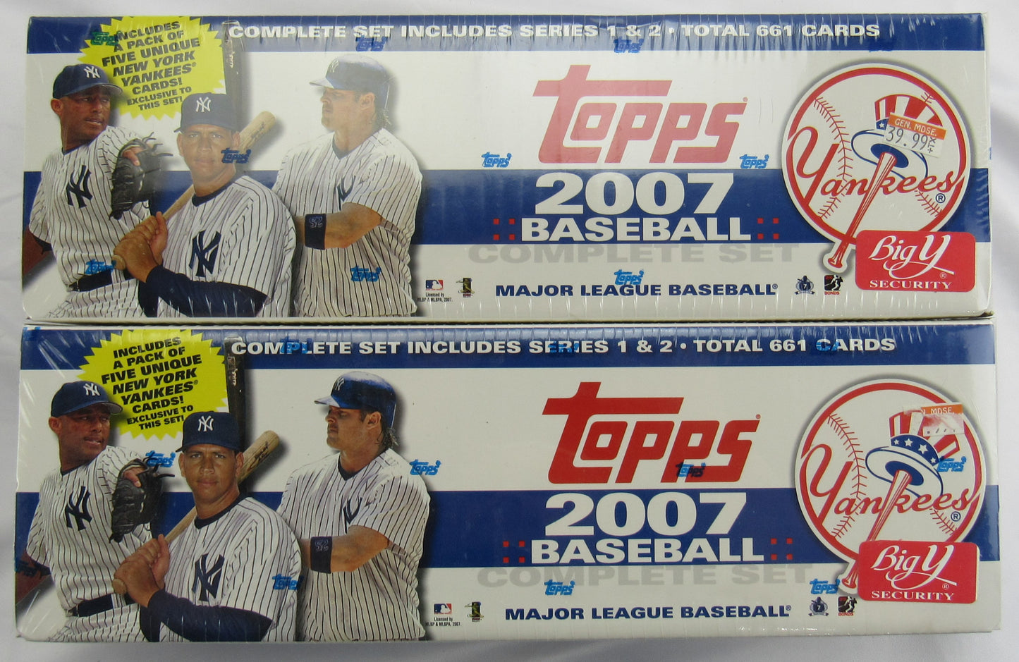 2007 Topps Complete Baseball Set 661 Total Cards Includes Series 1 & 2