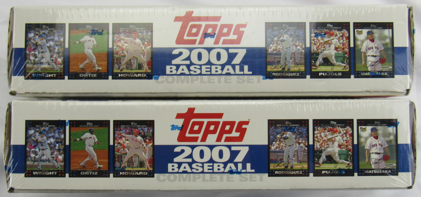 2007 Topps Complete Baseball Set 661 Total Cards Includes Series 1 & 2