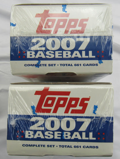 2007 Topps Complete Baseball Set 661 Total Cards Includes Series 1 & 2